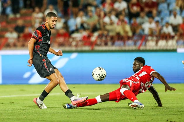 Crvena zvezda v Hapoel Beer Sheva - UEFA Champions League BELGRADE, SERBIA - AUGUST 11: Players in action during UEFA Champions League qualifying match between Crvena Zvezda and Hapoel Beer Sheva at Rajko Mitic Stadium on August 11, 2026. Filip Stevanovic Anadolu Belgrade Serbia. Editorial use only. Please get in touch for any other usage.  Copyright: x2026xAnadoluxFilipxStevanovicx