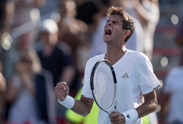 August 11, 2026, Montreal, Pq, Canada: Rafael Jodar of Spain celebrates his win over Arthur Fils of France during quarterfinal tennis action at the National Bank Open in Montreal on Tuesday, Aug. 11, 2026. Canada News - August 11, 2026  - ZUMAc35_ 20260811_zaf_c35_038 Copyright: xChristinnexMuschix