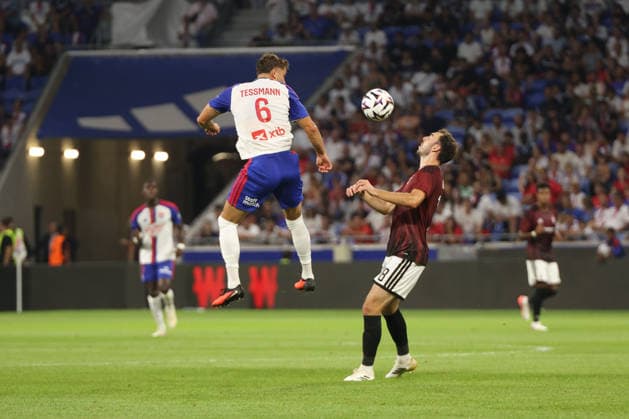 Tanner Tessmann seen during UEFA Champions League third round qualifying game between teams of Olympique Lyonnais Lyon and Sparta Praha (Quentin Motiel-Font Ball Raw Images) Decines-Charpieu Groupama Stadium France Copyright: xQuentinxMontiel-Fontx QuentinLyonspart262700011