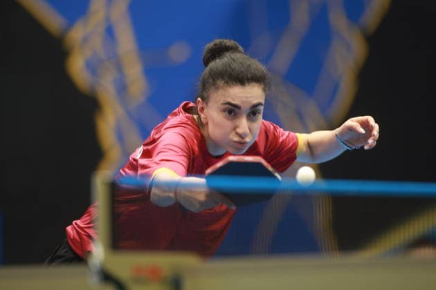 2026 WTT Europe Smash - Sweden - Main Draw - 11 August 2026 - Day 2 Elizabet Abraamian of Russia competes against Miyu Nagasaki of Japan during the Women s Singles Round of 64 at the 2026 Europe Smash at the Baltiska Hallen in Malmo, Sweden, on August 11, 2026. Malmo Sweden  Copyright: xRemyxGrosx originalFilename:gros-europesm260811_np02U.jpg