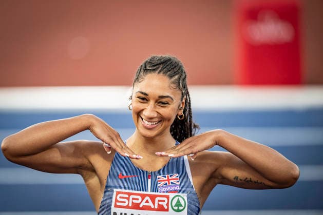 RECORD DATE NOT STATED 11th August 2026; Alexander Stadium, Birmingham, Midlands, England; 2026 European Athletics Championships, Day Two; Emma Nwofor (GBR) after competing in the womens 100m hurdles GodfreyxPitt