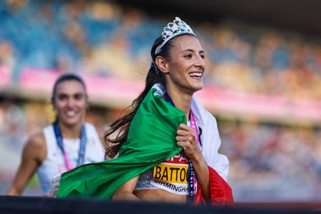 BIRMINGHAM, UNITED KINGDOM - AUGUST 11: Nadia Battocletti of Italy in the Women s 5000m during the European Athletics Championships at Alexander Stadium on August 11, 2026 in Birmingham, United Kingdom. England United Kingdom Copyright: xBEAUTIFULxSPORTS TobiasxLacknerx
