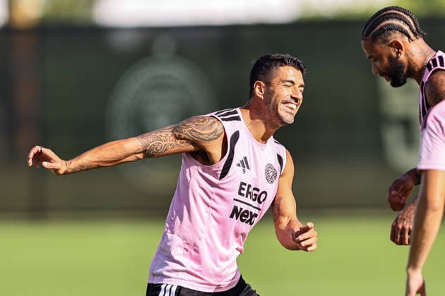 August 11, 2026, Fort Lauderdale, Florida, USA: LUIS SUAREZ (9) of Inter Miami CF is seen during an Inter Miami Training Session at Florida Blue Training Center ahead of the Leagues Cup Phase One match between Inter Miami CF and Leon. Fort Lauderdale USA - ZUMAa257 20260811_zsp_a257_055 Copyright: xChrisxArjoonx