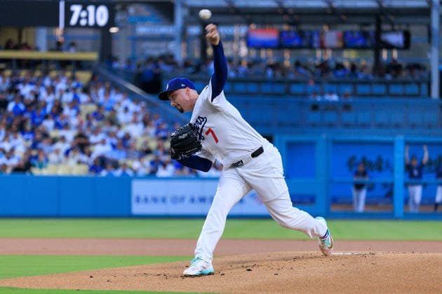 August 11, 2026, Los Angeles, California, USA: Starting pitcher, Blake Snell 7 of the Los Angeles Dodgers during a regular season MLB, Baseball Herren, USA game against the Kansas City Royals on Tuesday August 11, 2026 at Dodger Stadium in Los Angeles, California. JAVIER ROJAS PI Dodgers Vs. Royals  - ZUMAp124 20260811_zaa_p124_026 Copyright: xJavierxRojasx