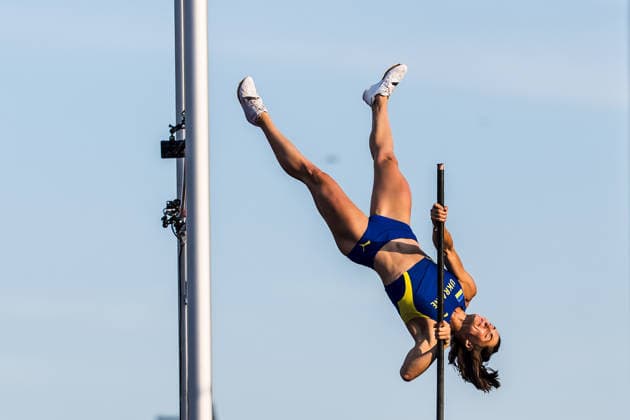 European Athletics Championships; Birmingham, 11.08.2026 BIRMINGHAM, UNITED KINGDOM - AUGUST 11: Maryna Kylypko (UKR - Ukraine) competes in the qualification of the womens pole vault on August 11, 2026 in Birmingham, United Kingdom. *** European Athletics Championships, Birmingham, August 11, 2026 BIRMINGHAM, UNITED KINGDOM AUGUST 11 Maryna Kylypko (UKR, Ukraine) competes in the women s pole vault qualifying round on August 11, 2026, in Birmingham, United Kingdom Copyright: xBEAUTIFULxSPORTS UlfxSchillerx