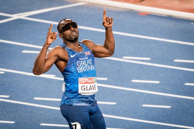 European Athletics Championships in Birmingham, United Kingdom, August 11, 2026, the men s 100 meters final. Winner Romell Glave of Britain. (CTKxPhoto JaroslavxSvoboda) CTKPhotoP2026081107563  CTKPhotoP2026081107563