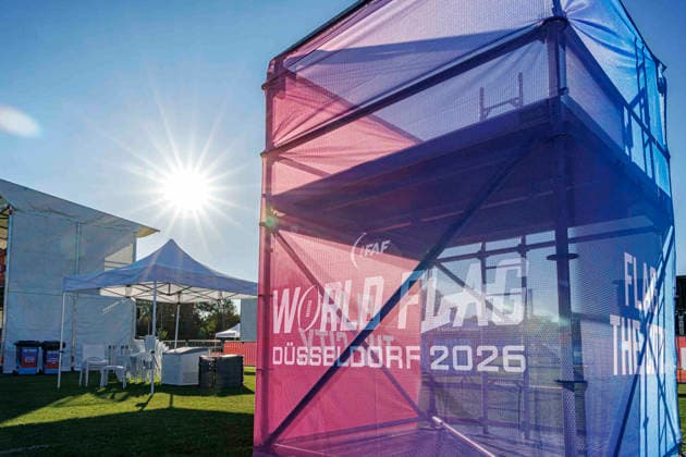 Media-Day at IFAF Flag Football Championships Düsseldorf 2026, 12.08.2026 Duesseldorf, Germany - Aug. 12, 2026: Impressions from the media day of the IFAF Flag Football World Championships at the Bezirkssportanlage Duesseldorf Garath *** Media Day at the IFAF Flag Football World Championships in Düsseldorf 2026, August 12, 2026, Düsseldorf, Germany. Impressions from the media day of the IFAF Flag Football World Championships at the Bezirkssportanlage Düsseldorf Garath Copyright: xBEAUTIFULxSPORTS B.Hoffmannx