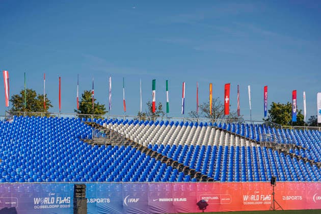 Media-Day at IFAF Flag Football Championships Düsseldorf 2026, 12.08.2026 Duesseldorf, Germany - Aug. 12, 2026: Impressions from the media day of the IFAF Flag Football World Championships at the Bezirkssportanlage Duesseldorf Garath *** Media Day at the IFAF Flag Football World Championships in Düsseldorf 2026, August 12, 2026, Düsseldorf, Germany. Impressions from the media day of the IFAF Flag Football World Championships at the Bezirkssportanlage Düsseldorf Garath Copyright: xBEAUTIFULxSPORTS B.Hoffmannx