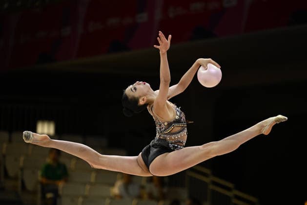 IPA87412111 - WANG Qi (CHN) performs the ball routine during the 42nd Rhythmic gymnastics, Rhythmische Sportgymnastik, RSG World Championships in Frankfurt am Main, Germany, on August 12, 2026  Copyright: xFilippoxTomasi IPAxSportx xx 87412111