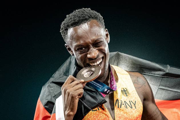 Owen Ansah (Hamburger SV, 100m Maenner), GBR, Leichtathletik, Athletics, European Athletics Championships 2026, Leichtathletik Europameisterschaft 2026, Birmingham 2026, 09.08.2026, GBR, Leichtathletik, Athletics, European Athletics Championships 2026, Leichtathletik Europameisterschaft 2026, Birmingham 2026, 09.08.2026 Birmingham *** Owen Ansah, Hamburger SV, Men s 100m, GBR, Track and Field, Athletics, 2026 European Athletics Championships, 2026 European Track and Field Championships, Birmingham 2026, August 9, 2026, GBR, Track and Field, Athletics, 2026 European Athletics Championships, 2026 European Track and Field Championships, Birmingham 2026, August 9, 2026, Birmingham Copyright: xStefanxMayerx EP_SMR