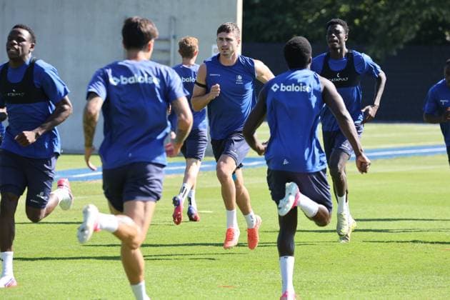 KAA Gent Gent, Belgium 12 08 2026 KAA Gent - IFK Göteborg, the players pictured during the training on 12 August 2026. ( Picture by Gianni Barbieux Photo News ) Gent Belgium  Copyright: xGiannixBarbieuxx