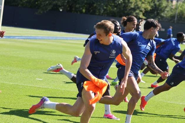 KAA Gent Gent, Belgium 12 08 2026 KAA Gent - IFK Göteborg, the players pictured during the training on 12 August 2026. ( Picture by Gianni Barbieux Photo News ) Gent Belgium  Copyright: xGiannixBarbieuxx