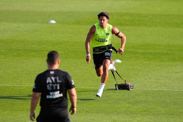 August 12, 2026, Majadahonda, Madrid, Spain: Giuliano Simeone during the training day of Atletico de Madrid at Ciudad Deportiva Wanda Atletico de Madrid on August 12, 2026, in Majadahonda, Madrid, Spain. Majadahonda Spain - ZUMAa181 20260812_zaa_a181_076 Copyright: xDennisxAgyemanx