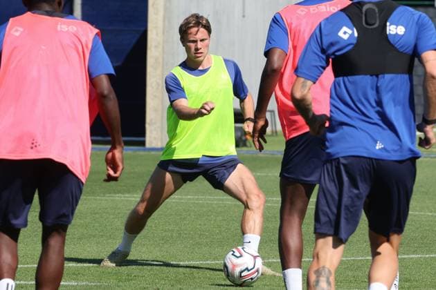 KAA Gent Gent, Belgium 12 08 2026 KAA Gent - IFK Göteborg, the players pictured during the training on 12 August 2026. ( Picture by Gianni Barbieux Photo News ) Matisse Samoise  Copyright: xGiannixBarbieuxx