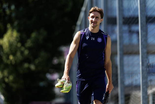 SOCCER - UEFA ECL, A.Wien vs Beita VIENNA,AUSTRIA,12.AUG.26 - SOCCER - UEFA Conference League, qualification, FK Austria Wien vs Beitar Jerusalem, preview, training A.Wien. Image shows Reinhold Ranftl (A.Wien).  GEPAxpictures xArminxRauthner