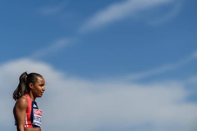 260812 Astri Ayo Lakeri Ertzgaard of Norway competes in women™s 400 meter qualification during day 3 of the 2026 European Athletics Championships on August 12, 2026 in Birmingham. Photo: Maxim Thore BILDBYRAN kod MT MT1066 friidrott athletics friidrett friidrotts-em em friidretts-em 2026 european athletics championships 3 bbeng dam damer women norge norway *** August 12, 2026: Astri Ayo Lakeri Ertzgaard of Norway competes in the women’s 400-meter qualifying round on Day 3 of the 2026 European Athletics Championships on August 12, 2026 in Birmingham. Photo by Maxim Thore. BILDBYRAN code MT MT1066 track and field athletics friidrett friidrotts em em friidretts em 2026 European Athletics Championships 3 bbeng women Norway  Copyright: MAXIMxTHORE BB260812MT014