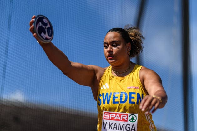 260812 Vanessa Kamga of Sweden competes in women™s discus throw qualification during day 3 of the 2026 European Athletics Championships on August 12, 2026 in Birmingham. Photo: Mathias Bergeld BILDBYRAN kod MB MT1066 friidrott athletics friidrett friidrotts-em em friidretts-em 2026 european athletics championships 3 bbeng dam damer women sweden sverige discus throw diskos diskus *** August 12, 2026: Vanessa Kamga of Sweden competes in the women’s discus throw qualifying round on Day 3 of the 2026 European Athletics Championships on August 12, 2026 in Birmingham. Photo by Mathias Bergeld, BILDBYRAN, code MB MT1066. track and field athletics friidrett friidrotts em em friidretts em 2026 European Athletics Championships 3 BBENG women Sweden discus throw  Copyright: MATHIASxBERGELD BB260812MB042