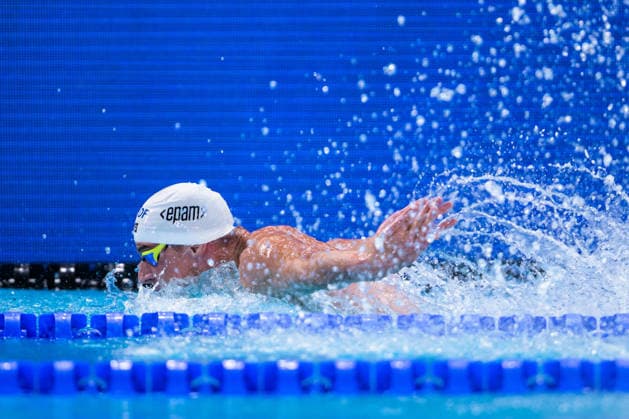 260812 Simen Schmitz-Lund of Norway competes in men™s 100 meters butterfly swimming heats during day 13 of the 2026 European Aquatics Championships on August 12, 2026 in Saint-Denis. Photo: Joel Marklund BILDBYRAN kod JM JM0840 bbeng simning swimming svomming 2026 european aquatics championships em Norge *** August 12, 2026: Simen Schmitz Lund of Norway competes in the men’s 100-meter butterfly swimming heats during Day 13 of the 2026 European Aquatics Championships on August 12, 2026 in Saint Denis. Photo by Joel Marklund. BILDBYRAN code JM JM0840 bbeng swimming 2026 European Aquatics Championships in Norway  Copyright: JOELxMARKLUND BB260812JM069