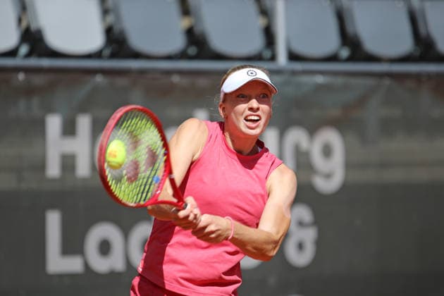 Tennisturnier Ladies & Gents Cup am Hamburger Rothenbaum: Marie Vogt (Deutschland). *** Ladies Gents Cup Tennis Tournament at Rothenbaum in Hamburg, Marie Vogt, Germany