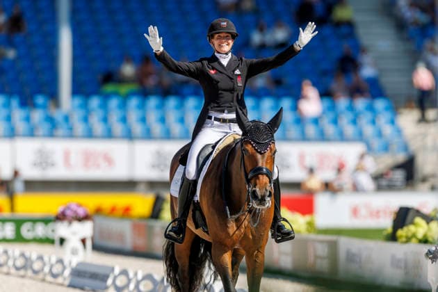 AACHEN - FEI World Championships 2026, AACHEN - FEI World Championships 2026 LAUDRUP-DUFOUR Cathrine (DEN), Mount St John Freestyle FEI Dressage World Championship, WM, Weltmeisterschaft Grand Prix de Dressage Team Finale & Einzelqualifikation Lambertz-Preis Aachen, Reitstadion Soers 12. August 2026 - *** 2026 FEI World Championships in Aachen, Aachen FEI World Championships 2026, Cathrine Laudrup Dufour (DEN), Mount St. John, Freestyle, FEI Dressage World Championship, Grand Prix de Dressage, Team Final, Individual Qualification, Lambertz Prize Aachen, Soers Equestrian Stadium, August 12, 2026