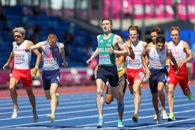 27th European Athletics Championships - Birmingham 2026: Day Three Ireland s Mark English crosses the finish line to set a new Championship record during semi-final 2 of the men s 800m event on day three of the 2026 European Athletics Championships at the Alexander Stadium in Perry Bar, Birmingham, England. Perry Bar Birmingham United Kingdom  Copyright: xMIxNewsx originalFilename:fletcher-european260812_npjxM.jpg