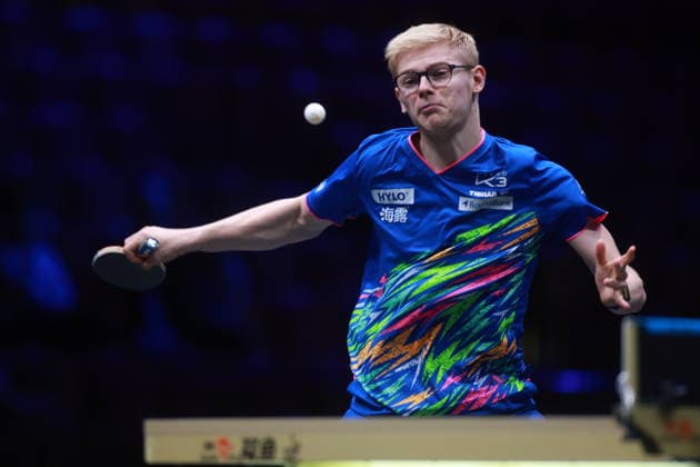 2026 WTT Europe Smash - Sweden - Main Draw - 12 August 2026 - Day 3 Felix Lebrun of France competes against Eduard Ionescu of Romania during the Men s Singles Round of 64 at the 2026 Europe Smash at the Malmo Arena in Malmo, Sweden, on August 11, 2026. Malmo Sweden  Copyright: xRemyxGrosx originalFilename:gros-europesm260812_npJlT.jpg