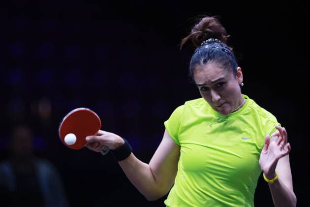 2026 WTT Europe Smash - Sweden - Main Draw - 12 August 2026 - Day 3 Manika Batra of India competes against Lily Zhang of the United States during the Women s Singles Round of 64 at the 2026 Europe Smash at the Malmo Arena in Malmo, Sweden, on August 11, 2026. Malmo Sweden  Copyright: xRemyxGrosx originalFilename:gros-europesm260812_npk5e.jpg