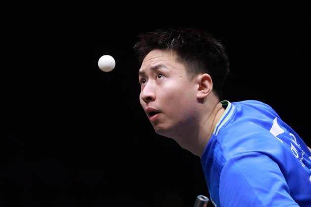 2026 WTT Europe Smash - Sweden - Main Draw - 12 August 2026 - Day 3 Fang Bo of Kazakhstan competes against Kanak Jha of the United States during the Men s Singles Round of 64 at the 2026 Europe Smash at the Malmo Arena in Malmo, Sweden, on August 11, 2026. Malmo Sweden  Copyright: xRemyxGrosx originalFilename:gros-europesm260812_npXcv.jpg