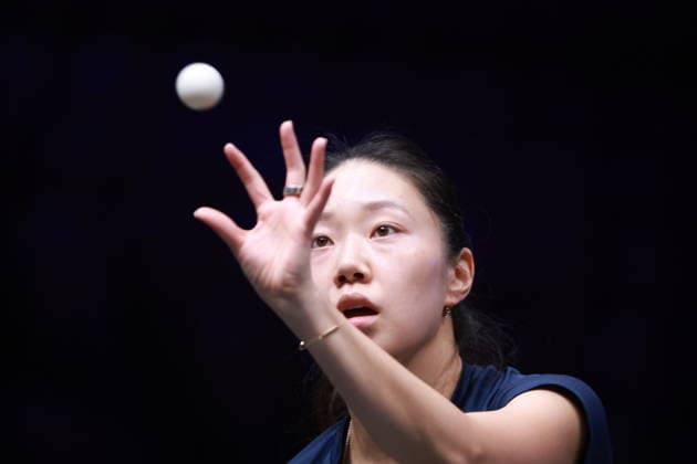 2026 WTT Europe Smash - Sweden - Main Draw - 12 August 2026 - Day 3 Lily Zhang of the United States competes against Manika Batra of India during the Women s Singles Round of 64 at the 2026 Europe Smash at the Malmo Arena in Malmo, Sweden, on August 11, 2026. Malmo Sweden  Copyright: xRemyxGrosx originalFilename:gros-europesm260812_nphgH.jpg