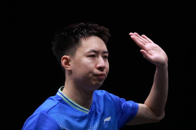 2026 WTT Europe Smash - Sweden - Main Draw - 12 August 2026 - Day 3 Fang Bo of Kazakhstan competes against Kanak Jha of the United States during the Men s Singles Round of 64 at the 2026 Europe Smash at the Malmo Arena in Malmo, Sweden, on August 11, 2026. Malmo Sweden  Copyright: xRemyxGrosx originalFilename:gros-europesm260812_npkjp.jpg