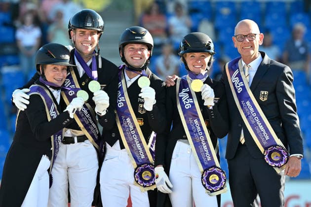 Equestrian sports, World Championships in Aachen, dressage, Germany are the team world champions