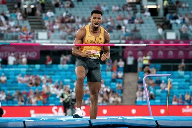 Leo Neugebauer (VfB Stuttgart, Zehnkampf Maenner), GBR, Leichtathletik, Athletics, European Athletics Championships 2026, Leichtathletik Europameisterschaft 2026, Birmingham 2026, 09.08.2026, GBR, Leichtathletik, Athletics, European Athletics Championships 2026, Leichtathletik Europameisterschaft 2026, Birmingham 2026, 09.08.2026 Birmingham *** Leo Neugebauer, VfB Stuttgart, Men s Decathlon, GBR, Track and Field, Athletics, 2026 European Athletics Championships, 2026 European Track and Field Championships, Birmingham 2026, August 9, 2026, GBR, Track and Field, Athletics, 2026 European Athletics Championships, 2026 European Track and Field Championships, Birmingham 2026, August 9, 2026, Birmingham Copyright: xStefanxMayerx EP_SMR