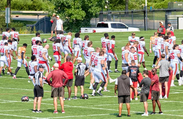 NFL, Tampa Bay Buccaneers and New York Jets training camp
