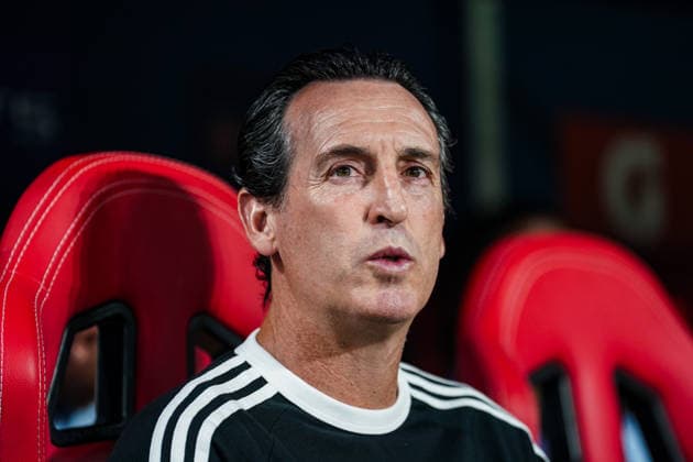 Fussball: Österreich: UEFA Super Cup 2025 2026 - Finale, 12.08.2026 - Paris Saint-Germain (Frankreich) vs. Aston Villa (England) - Stadion Salzburg (Salzburg, Österreich); Trainer Unai Emery (Aston Villa) *** Soccer Austria UEFA Super Cup 2025 2026 Final, August 12, 2026 Paris Saint-Germain (France) vs. Aston Villa (England) Salzburg Stadium, Salzburg, Austria Coach: Unai Emery, Aston Villa Copyright: xLUKAxKOLANOVICx