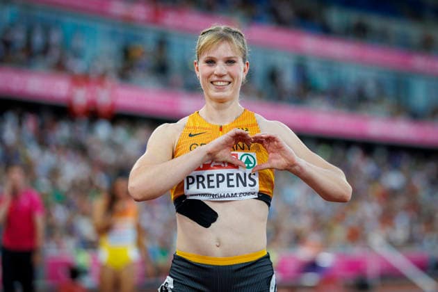BIRMINGHAM, GREAT BRITAIN - AUGUST 12, 2026: Talea PREPENS (GER Germany) after competing in the 200m semi-final during the European Athletics Championships at Alexander Stadium on August 12, 2026 in Birmingham, Great Britain. Great Britain Copyright: xAxelxKohringx