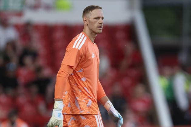 Nottingham Forest v Bayer Leverkusen, Pre-Season Friendly Matz Sels of Nottingham Forest during the Pre-Season Friendly match between Nottingham Forest and Bayer Leverkusen at the City Ground, Nottingham, UK on 12 August 2026. Editorial use only , Copyright: xJezxTighex PSI-24662-0039