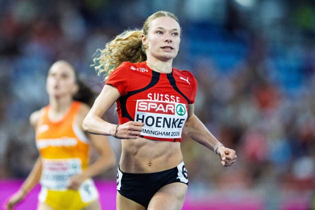 BIRMINGHAM, UNITED KINGDOM - AUGUST 12: Fabienne Hoenke of Switzerland competes in the Women s 200m during the European Athletics Championships at Alexander Stadium on August 12, 2026 in Birmingham, United Kingdom. England United Kingdom Copyright: xBEAUTIFULxSPORTS TobiasxLacknerx