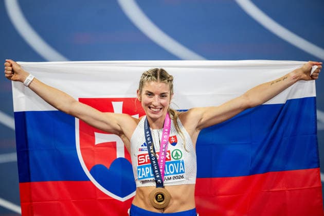 260812 Emma Zapletalova of Slovakia celebrates after winning the final of women™s 400 meters hurdles during day 3 of the 2026 European Athletics Championships on August 12, 2026 in Birmingham. Photo: Maxim Thore BILDBYRAN kod MT MT1066 friidrott athletics friidrett friidrotts-em em friidretts-em 2026 european athletics championships 3 bbeng celebration jubel *** August 12, 2026: Emma Zapletalova of Slovakia celebrates after winning the final of the women’s 400-meter hurdles on Day 3 of the 2026 European Athletics Championships on August 12, 2026 in Birmingham. Photo by Maxim Thore. BILDBYRAN code MT MT1066 track and field athletics friidrett friidrotts em em friidretts em 2026 European Athletics Championships 3 bbeng celebration jubilation  Copyright: MAXIMxTHORE BB260812MT131