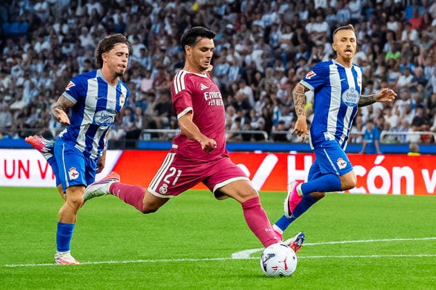 Brahim Diaz seen during the friendly match between Deportivocla Coruna and Real Madrid friendly match (Marta Lopez Ball Raw Images) La Coruna ABANCA-RIAZOR Spain Copyright: xMartaxLopezx martalopez_PSGvAST_577