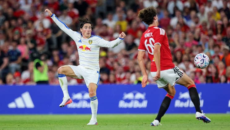 Manchester United, ManU vs Leeds United, Croke Park, Dublin 12 8 2026 Harry Wilson of Leeds Harry Wilson 12 8 2026  Copyright: xx RB1_4835