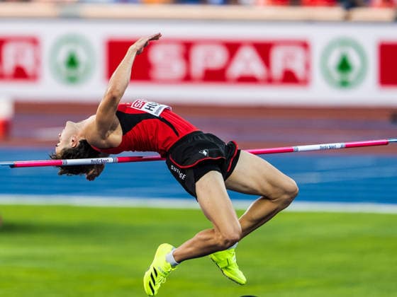 European Athletics Championships; Birmingham, 12.08.2026 BIRMINGHAM, UNITED KINGDOM - AUGUST 12: Andrin Huber (Switzerland) competes in the high jump of the mens decathlon on August 12, 2026 in Birmingham, United Kingdom. *** European Athletics Championships, Birmingham, August 12, 2026 BIRMINGHAM, UNITED KINGDOM AUGUST 12 Andrin Huber of Switzerland competes in the high jump of the men s decathlon on August 12, 2026, in Birmingham, United Kingdom Copyright: xBEAUTIFULxSPORTS UlfxSchillerx