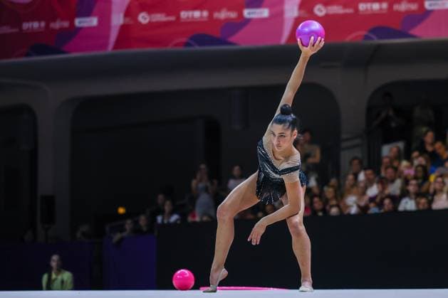 Rhythmic gymnastics, Rhythmische Sportgymnastik, RSG FIG World Championships 2026 Frankfurt in Frankfurt am Main, Germany - 12 08 2026 Sofia Raffaeli (ITA) seen during Rhythmic Gymnastics FIG World Championships 2026 Frankfurt Rhythmic Gymnastics FIG World Championships 2026 Frankfurt in Frankfurt am Main Frankfurt am Main Germany Copyright: xFabrizioxCarabellix xSOPAxImagesx Fabrizio-Carabelli-1441788