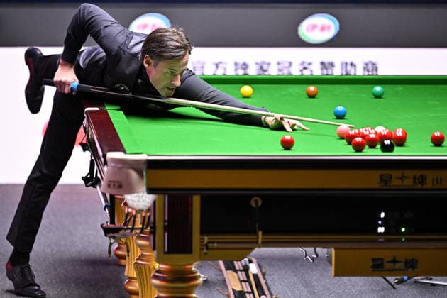 TAIYUAN, CHINA - AUGUST 12: David Gilbert of England plays a shot in the second round match against Wu Yize of China on day 5 of the 2026 World Snooker Tour China Open at Taiyuan Binhe Sports Center on August 12, 2026 in Taiyuan, Shanxi Province of China.  Copyright: xChinaxNewsxServicex 111659548029