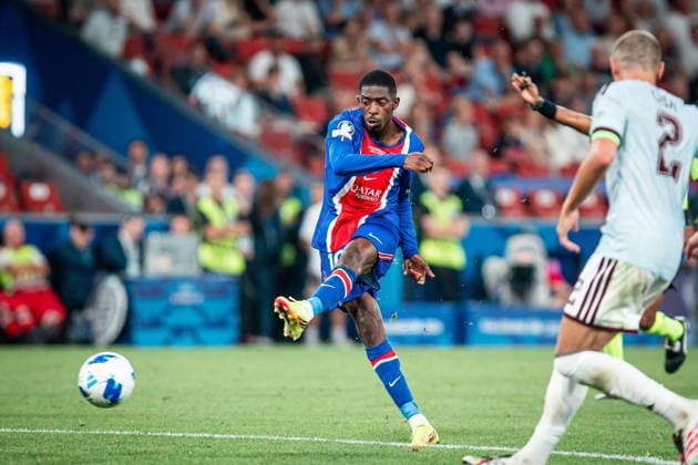 2026.08.12 Salzburg Pilka Nozna, Superpuchar UEFA 2026 PSG - Aston Villa N z Ousmane Dembele Foto Mateusz Porzucek PressFocus 2026.08.12 Salzburg Football, UEFA Super Cup 2026 Paris Saint-Germain F.C. - Aston Villa PSG - Aston Villa Ousmane Dembele Credit: Mateusz Porzucek PressFocus NEWSPIX.PL --- newspix.pl POLAND OUT! 