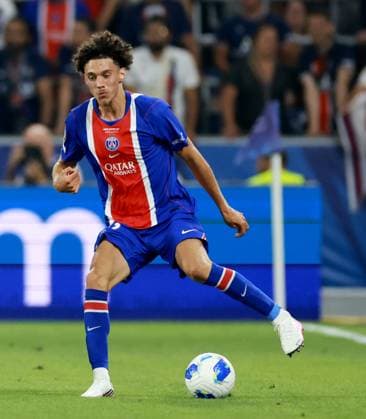 Maghnes Akliouche of Paris Saint-Germain. Paris St Germain v Aston Villa, UEFA Super Cup Final, Football, Red Bull Arena, Salzburg, Austria - 12 Aug 2026Salzburg Red Bull Arena, Austria  Copyright: xJamesxMarsh Shutterstockx 17064758gn