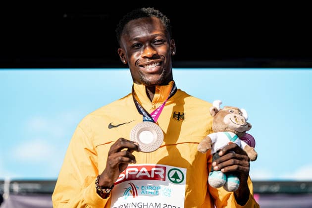 Owen Ansah (Hamburger SV, 100m Maenner), GBR, Leichtathletik, Athletics, European Athletics Championships 2026, Leichtathletik Europameisterschaft 2026, Birmingham 2026, 09.08.2026, GBR, Leichtathletik, Athletics, European Athletics Championships 2026, Leichtathletik Europameisterschaft 2026, Birmingham 2026, 09.08.2026 Birmingham *** Owen Ansah, Hamburger SV, Men s 100m, GBR, Track and Field, Athletics, 2026 European Athletics Championships, 2026 European Track and Field Championships, Birmingham 2026, August 9, 2026, GBR, Track and Field, Athletics, 2026 European Athletics Championships, 2026 European Track and Field Championships, Birmingham 2026, August 9, 2026, Birmingham Copyright: xStefanxMayerx EP_SMR