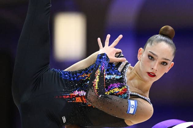IPA87441425 - Daniela Munits (ISR) ribbon routine at the 42nd Rhythmic gymnastics, Rhythmische Sportgymnastik, RSG World Championships, held in Frankfurt am Main, Germany, on August 13, 2026  Copyright: xFilippoxTomasi IPAxSportx xx 87441425