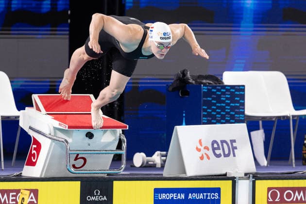 European Aquatics Championships Swimming Day 4 Tessa Giele during European Aquatics Championships Swimming Day 4 in Paris, France, on August 13, 2026 Paris France  Copyright: xFotoxOlimpikx originalFilename:jastrzebowski-european260813_npN4F.jpg