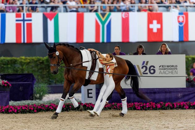 AACHEN - FEI World Championships 2026, AACHEN - FEI World Championships 2026 LAYHER Alica (GER), FBW Candy FEI Vaulting World Championship, WM, Weltmeisterschaft Individual Female Aachen, Reitstadion Soers 13. August 2026 - *** Aachen FEI World Championships 2026, Aachen FEI World Championships 2026 LAYHER Alica GER, FBW Candy FEI Vaulting World Championship Individual Female Aachen, Soers Equestrian Stadium, August 13, 2026