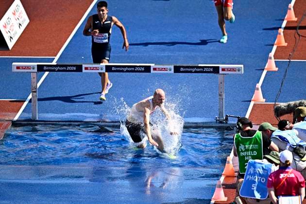 European Athletics Championships Birmingham 2026 - day 4 BIRMINGHAM, ENGLAND - AUGUST 13 : Van De Velde Tim (BEL) in action during the 3000M Steeplechase Men Round 1 Heat 1 on day 4 of the Birmingham 2026 European Athletics Championships on August 13, 2026 in Birmingham, England, 13 08 2026 Birmingham ENGLAND  Copyright: xTomasxSiskx